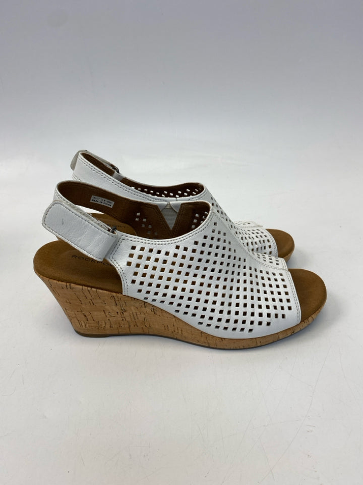 Rockport  Size 7.5 White Perforated Sandals