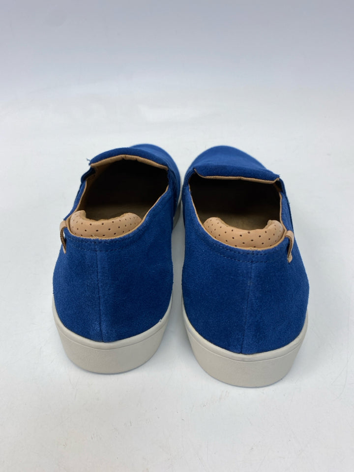 Spenco Size 13 Dark Blue Suede Men&