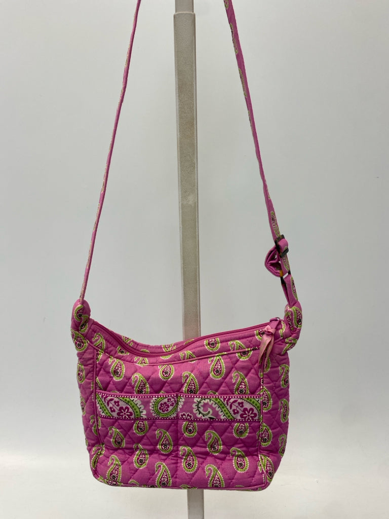 Vera Bradley Pink Green Paisley Handbag
