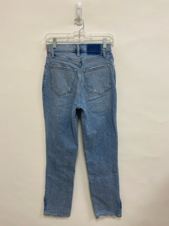Abercrombie &amp; Fitch Size 2R Blue Denim Distressed Ladies Jeans