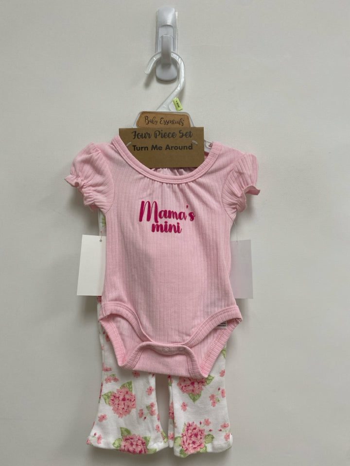 NWT SIZE 3M Pink White/Green Girl&