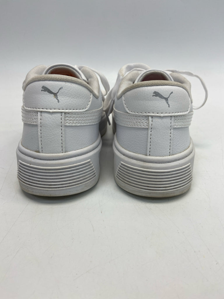 Puma  Size 8 White Lace-up Sneakers