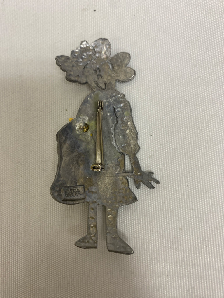 Silver Color Gold Color Angel Pin