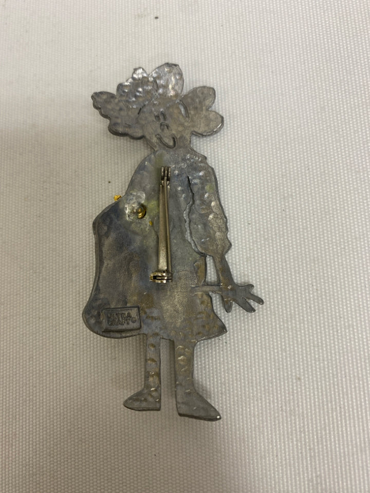 Silver Color Gold Color Angel Pin