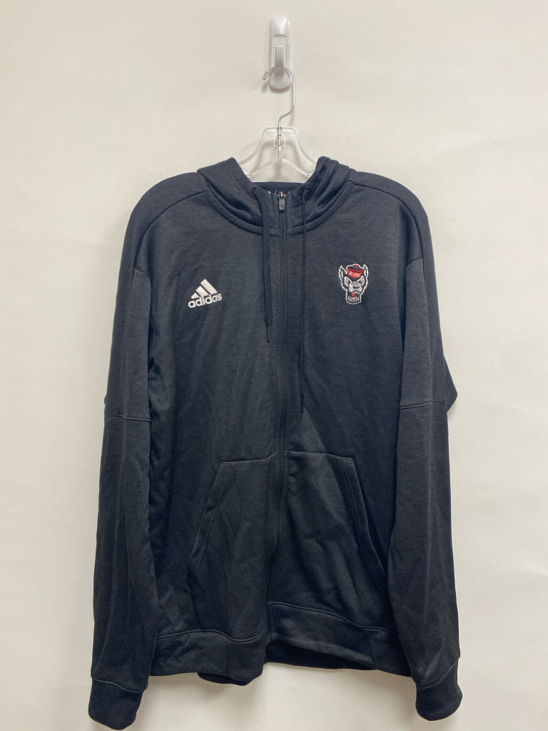 Adidas Size L Charcoal NC State Athletic Jacket