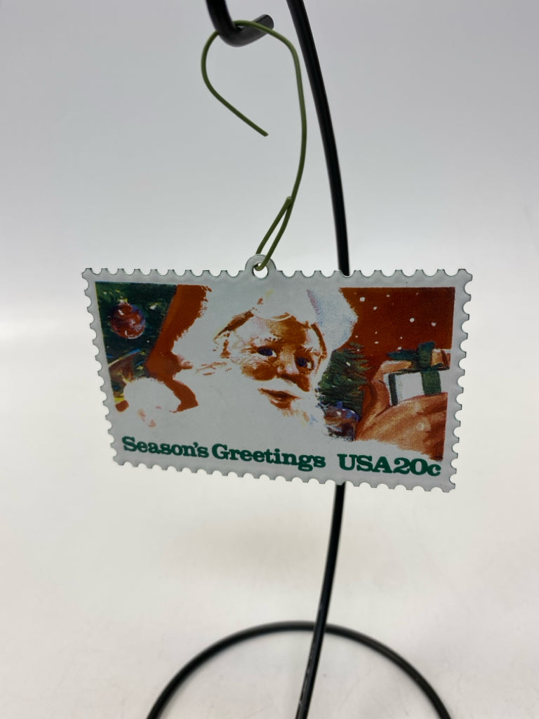 Hallmark Red White Santa Ornaments