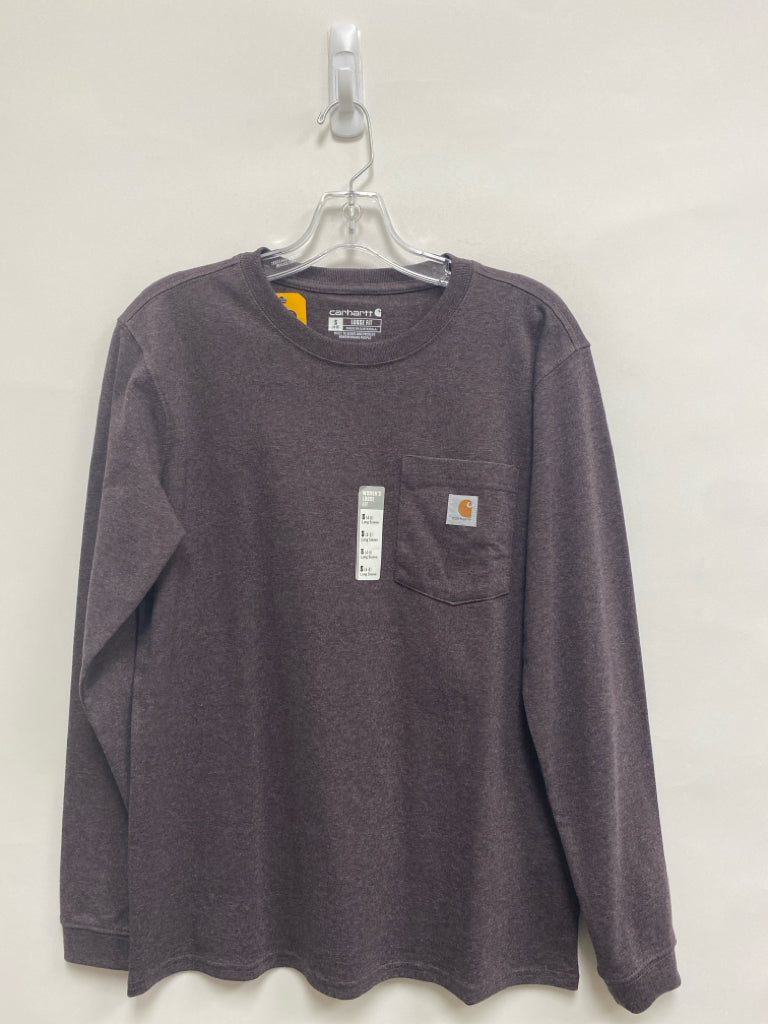 NWT Carhartt Size S Dark Taupe Long Sleeve Ladies Top