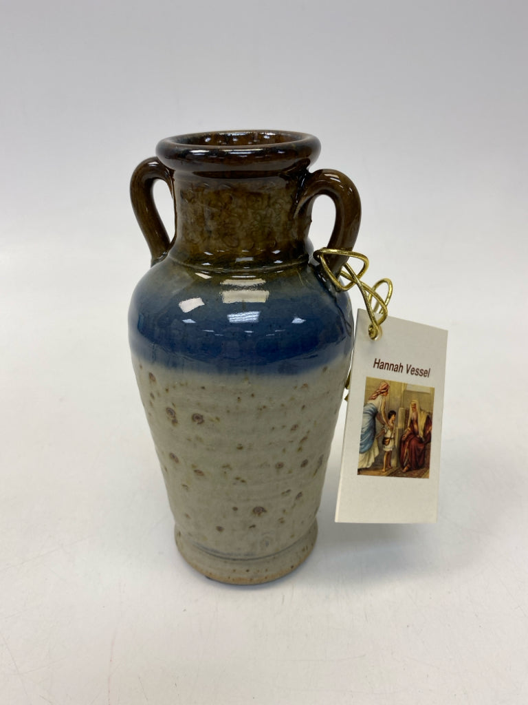 NWT Brown Blue Pottery