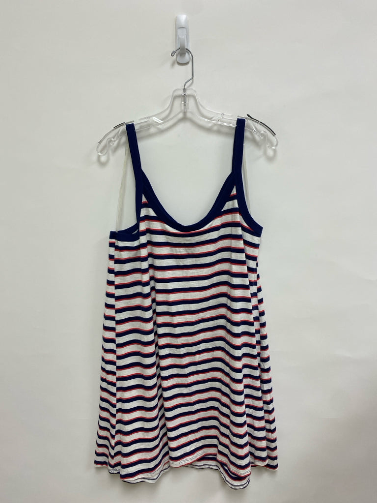 NWT Universal Thread  SIZE  XXL Navy Cream/Red Striped Plus Size Dress