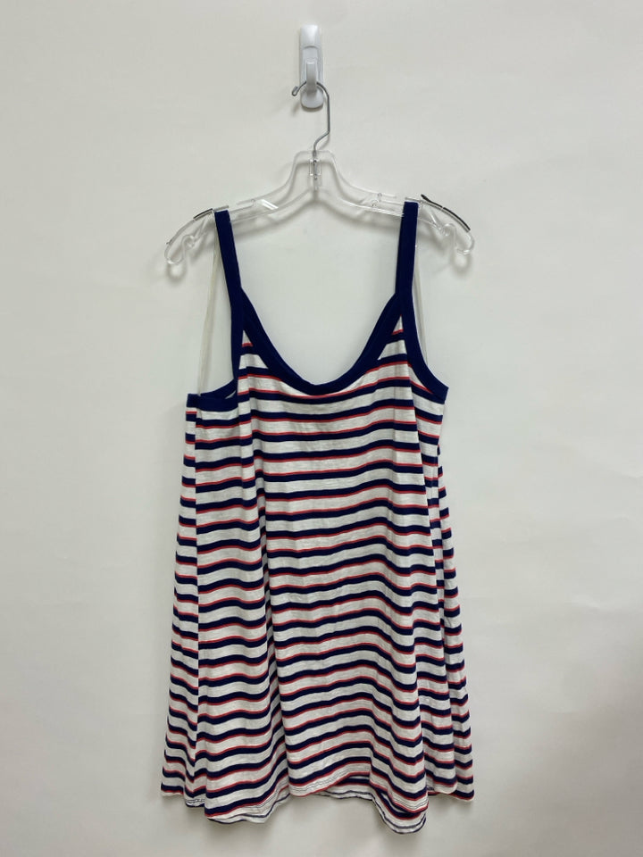 NWT Universal Thread  SIZE  XXL Navy Cream/Red Striped Plus Size Dress