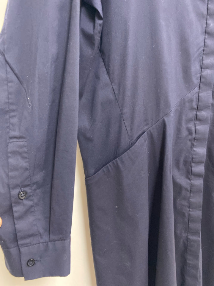 COS Size 10 Navy Button Up Ladies Dress