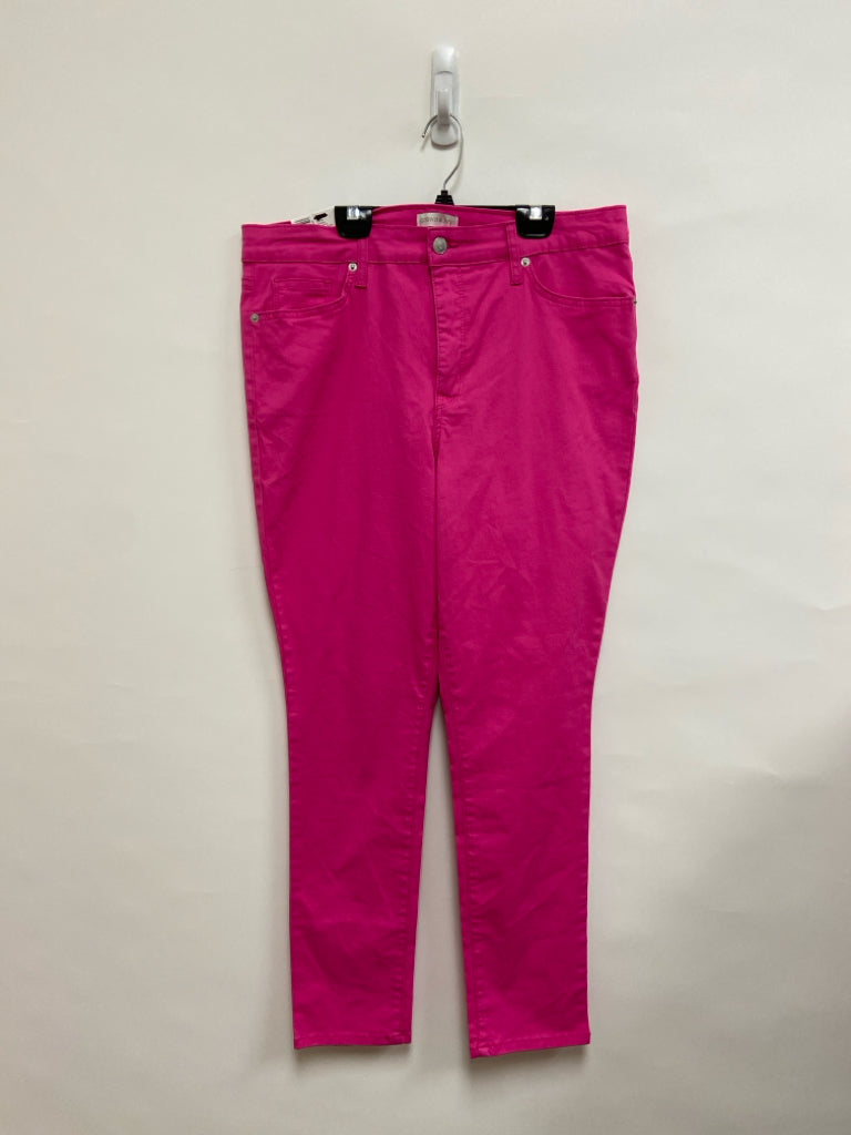 NWT Crown &amp; Ivy Size 14 Hot Pink Ladies Pants