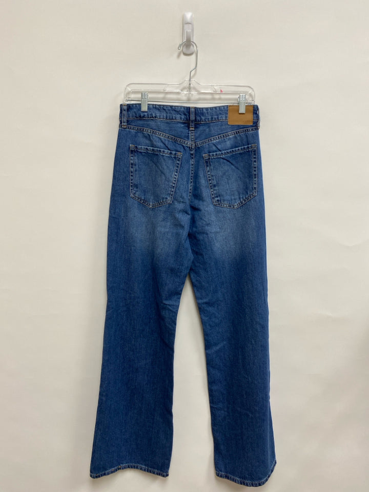 Aeropostale Size 4 Faded Denim Wide Leg Ladies Jeans