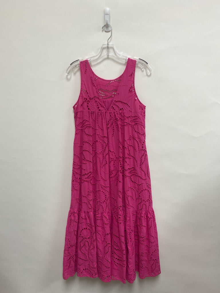 Maeve Size SP Pink Flowers Sleeveless Petite Dress