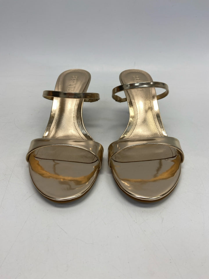 NWOT Schutz  Size 9 Gold Sandals