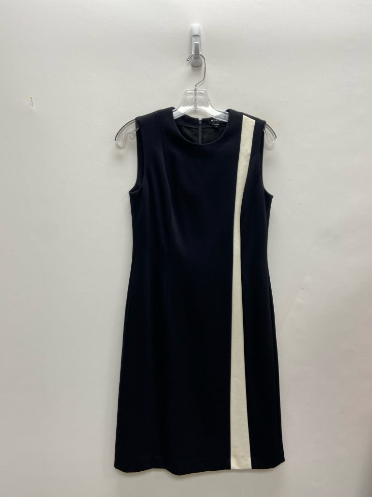 WORTH Size 6 Black White Sleeveless Ladies Dress