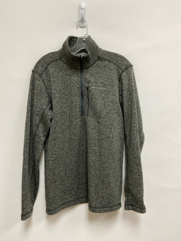 Eddie Bauer Size M Gray Charcoal Mottled Knit Men&