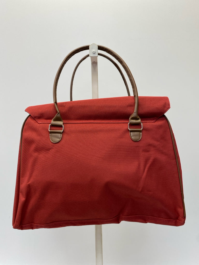 NWT Red Brown Duffle Bag