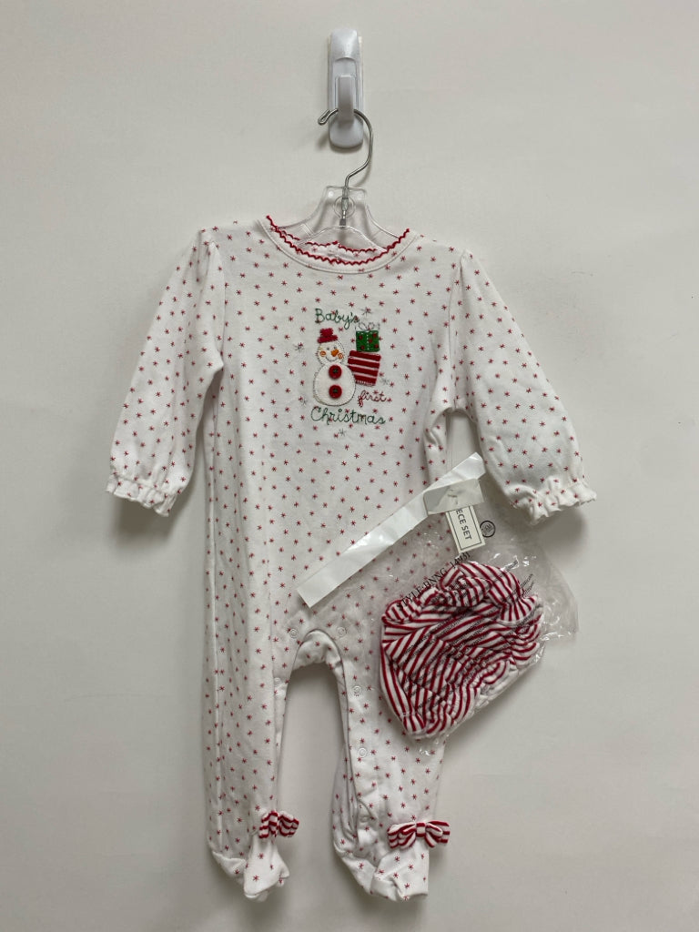 NWT Nursery Rhyme SIZE 3-6M White Red Christmas Girl&
