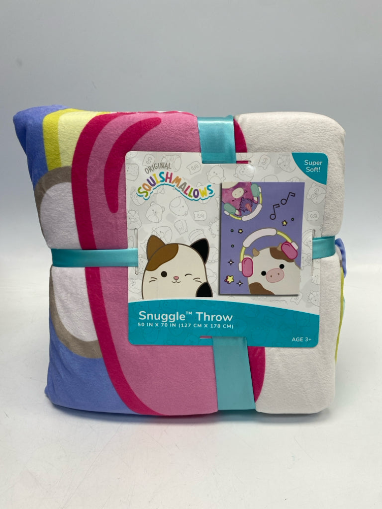 NEW Squishmallows Multi-Color Blanket-Kids