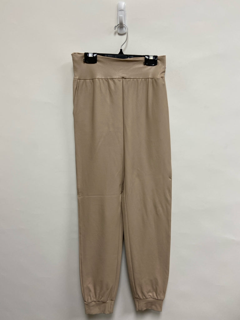 Size XS Nude Joggers Faux Leather Ladies Pants