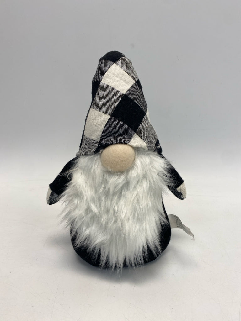 Black/White Checkered Fabric Christmas