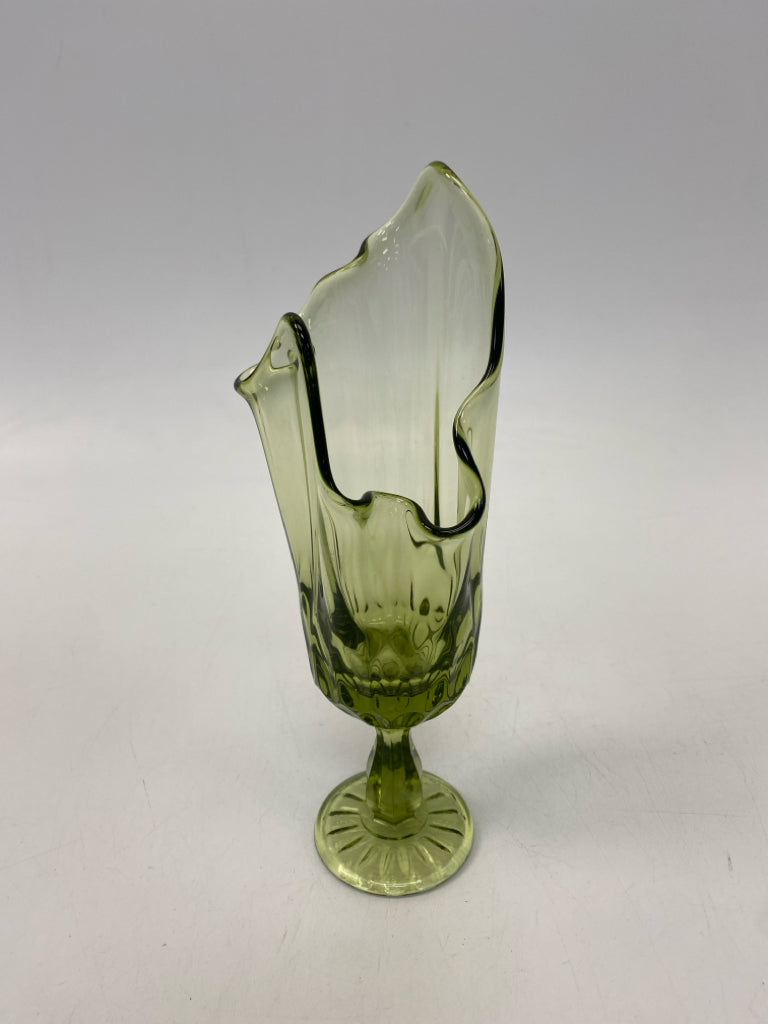 Green Glass Vase