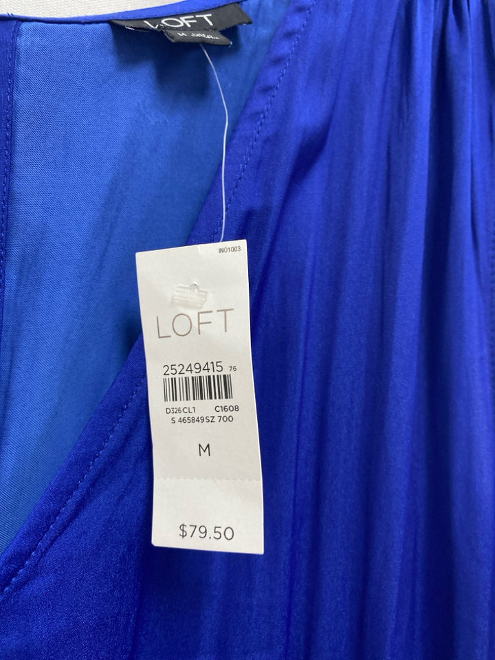 NWT LOFT Size M Blue Sleeveless Ladies Romper
