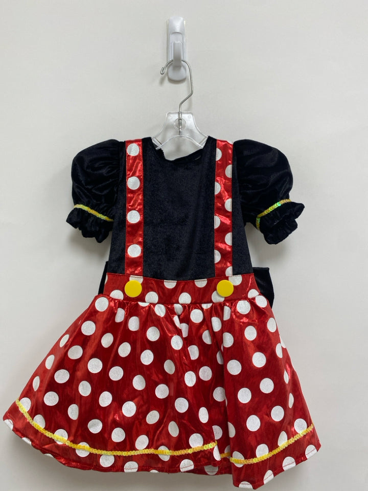 Disney SIZE 3/4T Black Red/White Minnie Mouse Girl&