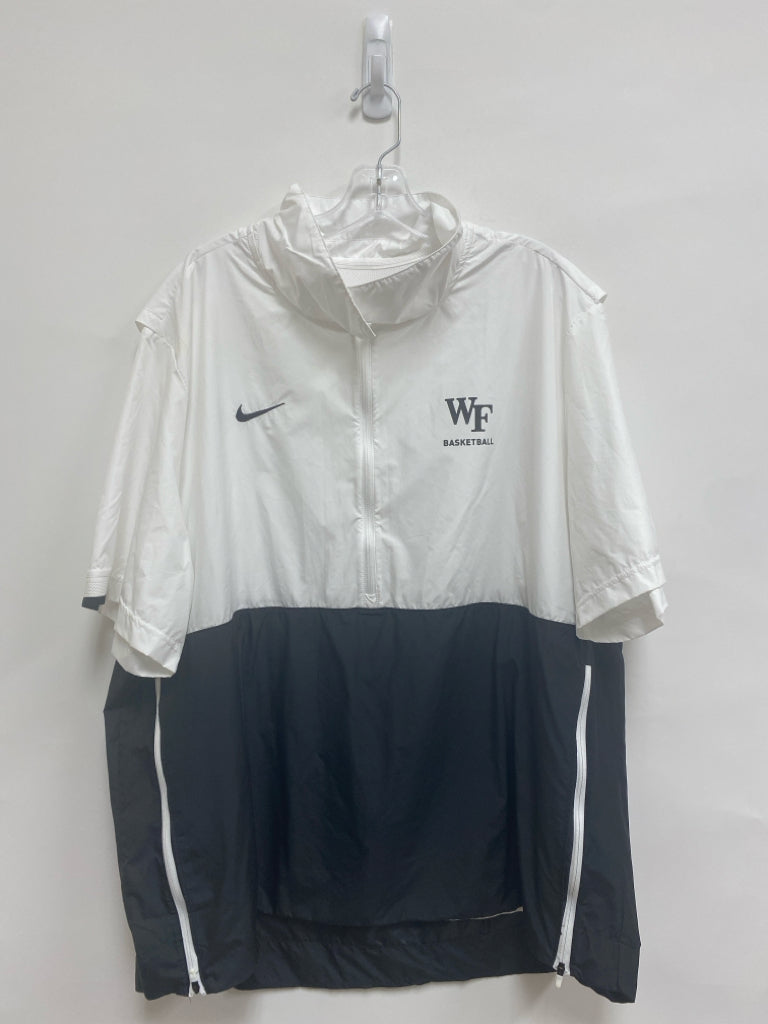 Nike Size XXL White Black Wake Forest Short Sleeve Men&