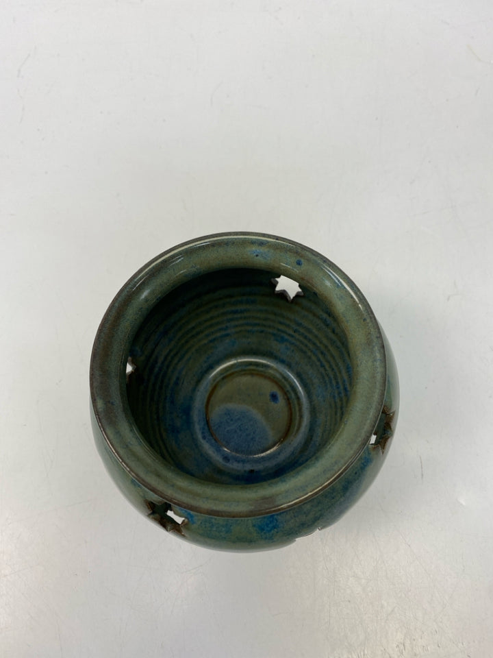 Green/Blue Stars Pottery