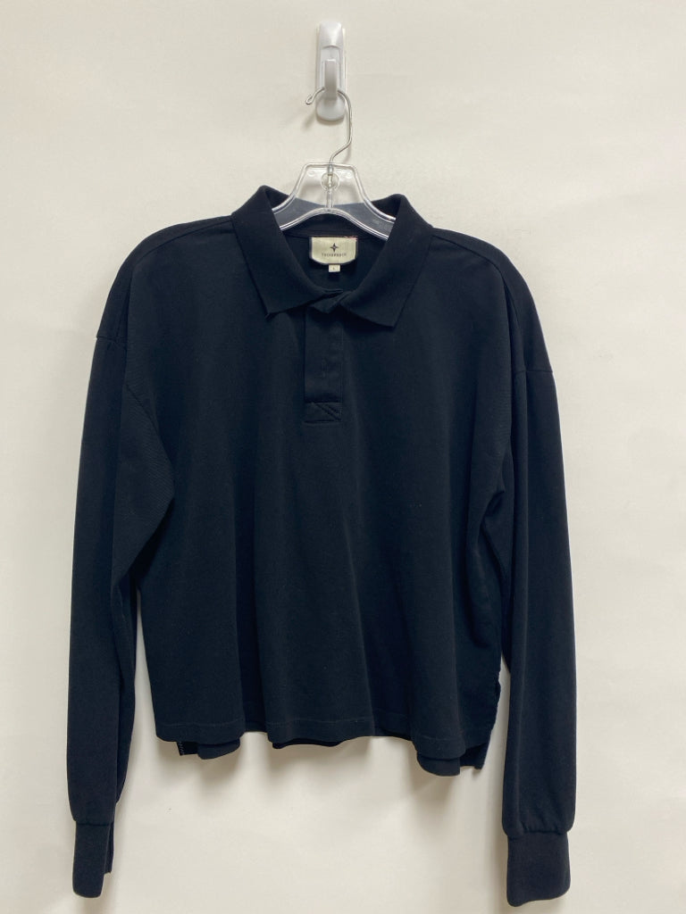 TUCKERNUCK Size L Black Ladies Top