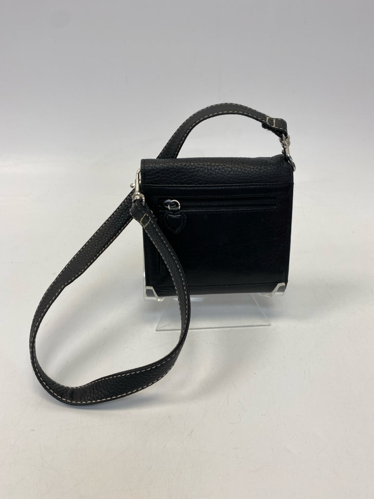 Brighton Black Silver Heart(s) Wallet