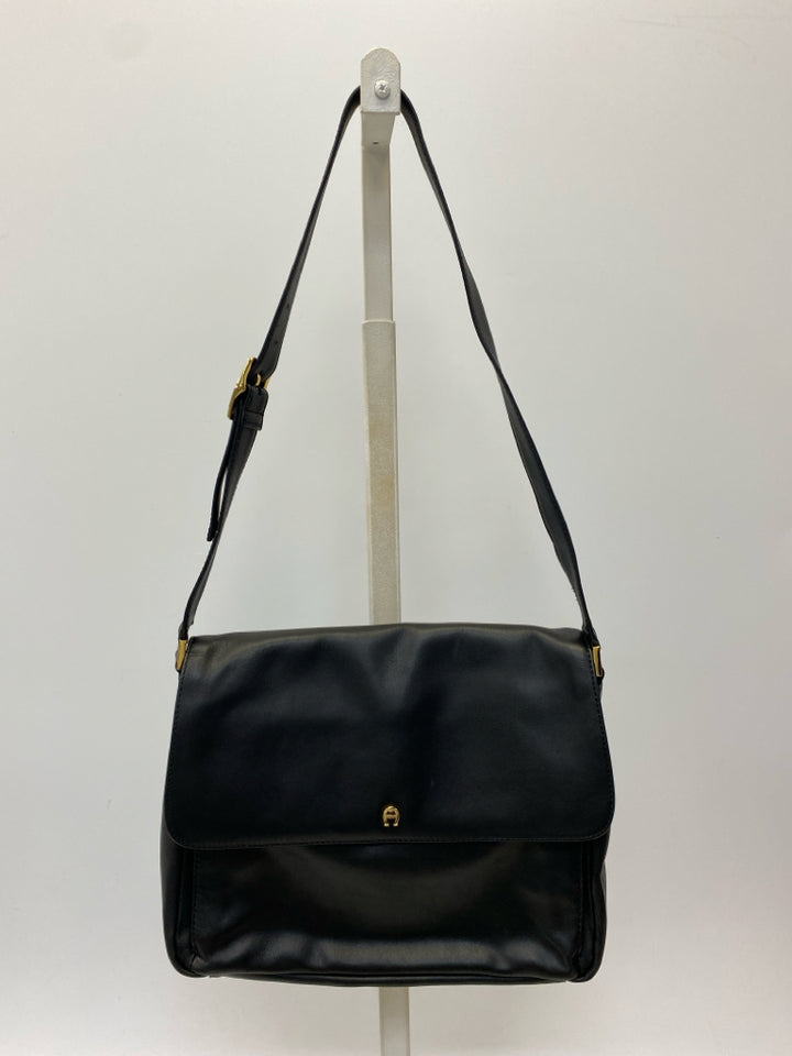 Aigner Black Leather Handbag