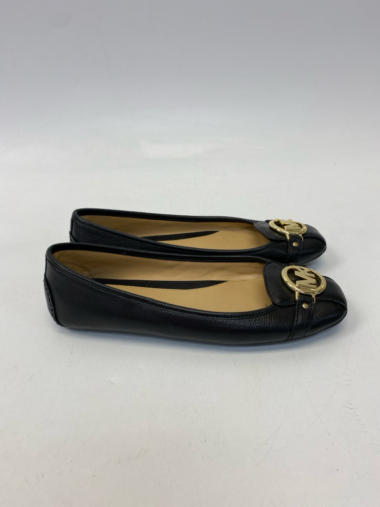 Michael Kors  Size 8 Black Gold Accent(s) Flats
