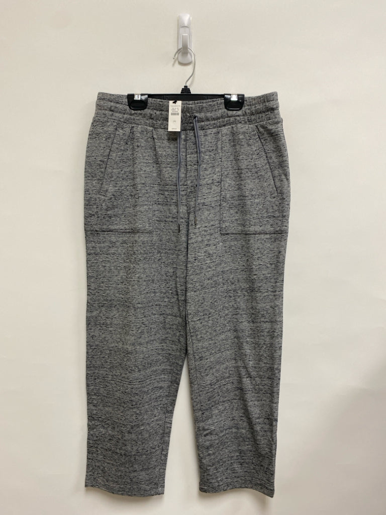 NWT Talbots Size M Gray/Black Streaked Cropped Ladies Pants