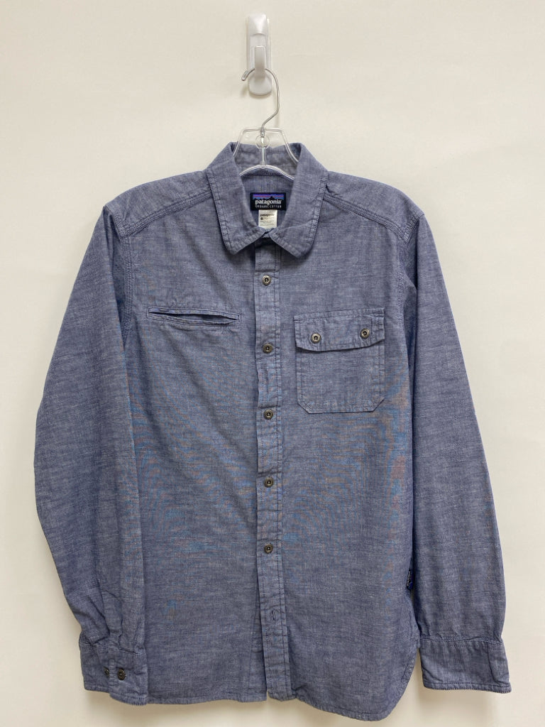 Patagonia Size M Blue Heather Button Up Men&