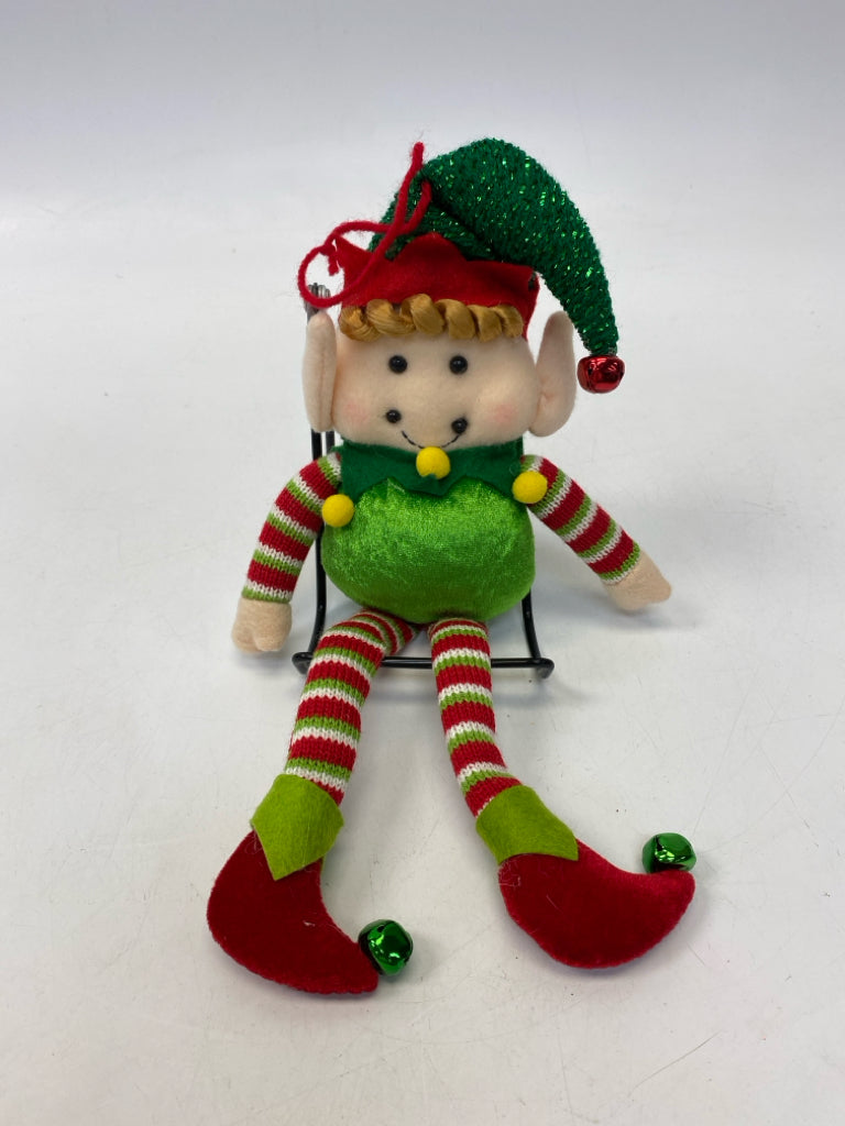 Red Green Sparkle Stuffed Ornaments