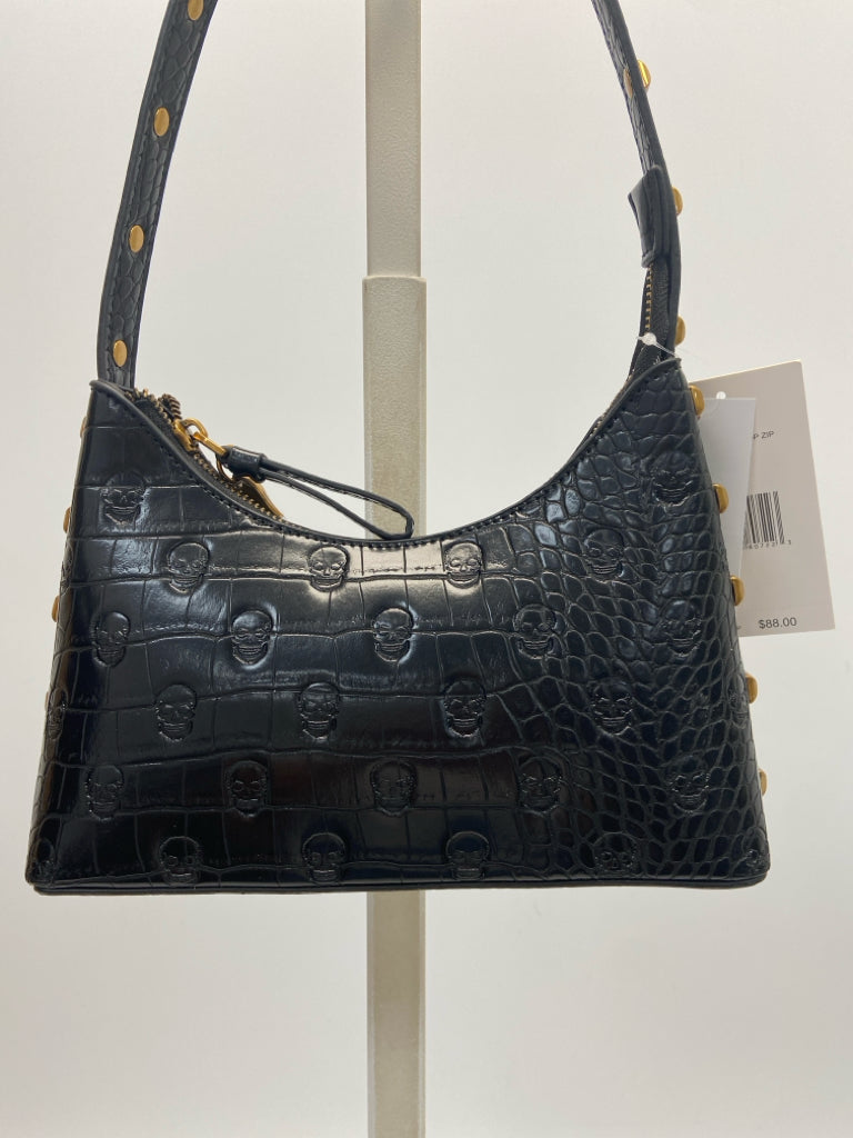 NWT Betsey Johnson Black Embossed Handbag