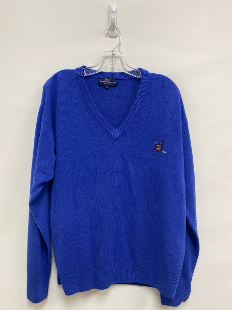 Polo Size L Blue Crest Cashmere Men&