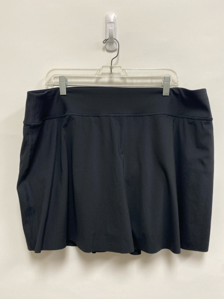 NWT Athleta  SIZE  2X Black Plus Size Athletic Skort