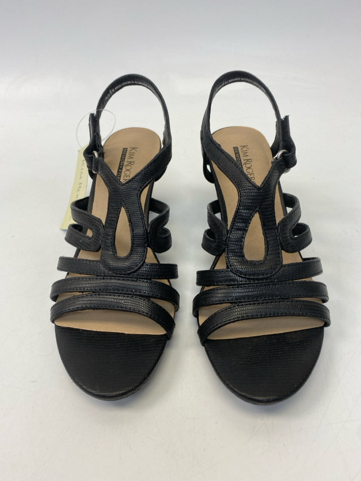 NWT Kim Rogers  Size 6 Black Sandals