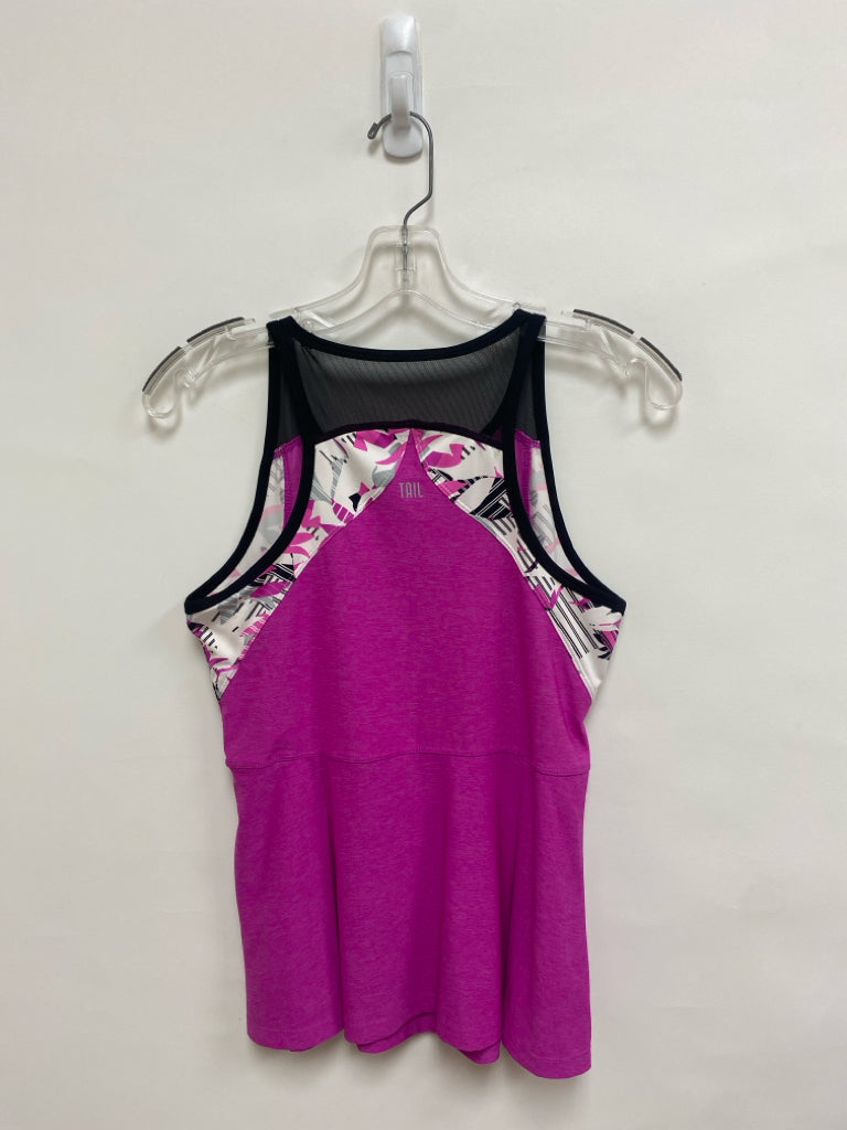 Tail Size S Black/White Magenta Sleeveless Athletic Top