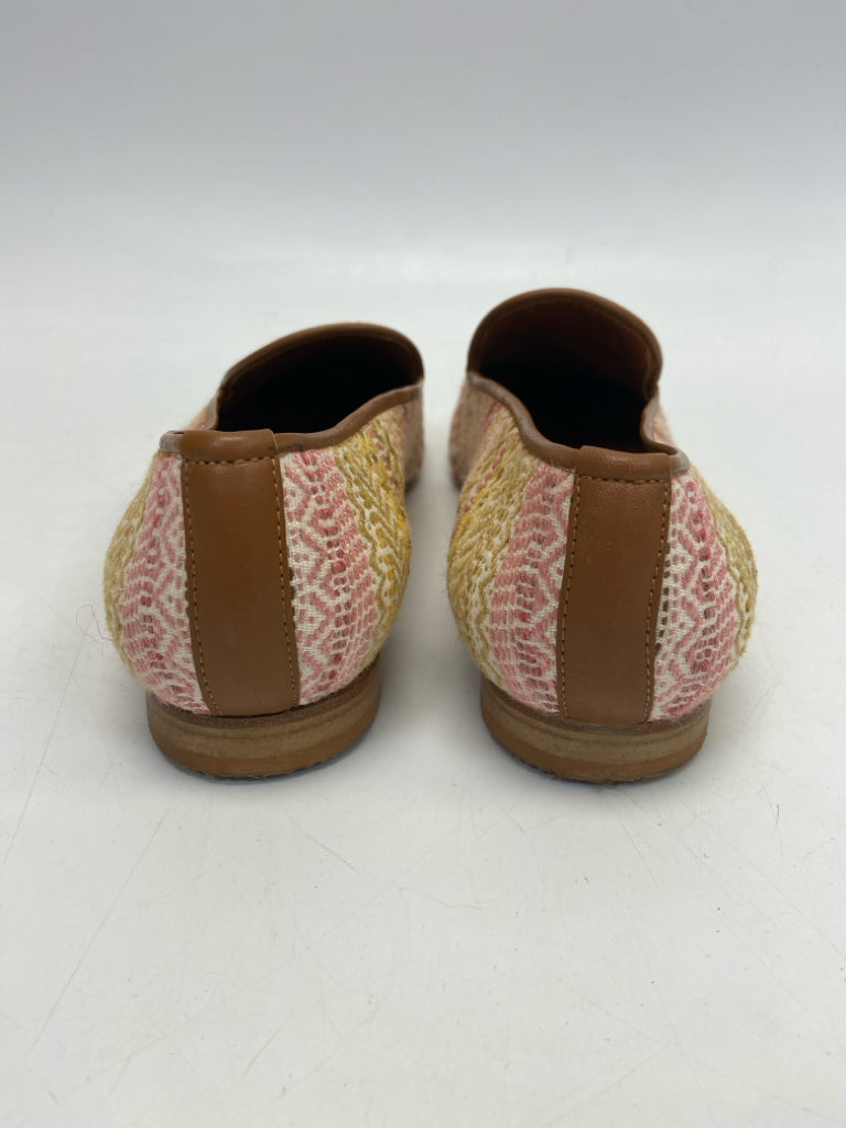Ramon Tenza  Size 9 Cream Pink/Multi Stripe(s) Flats