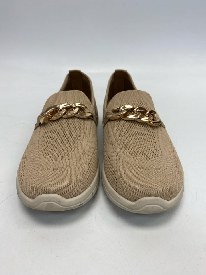 SACCHARINE  Size 9 Brown Gold Accent(s) Fabric Sneakers