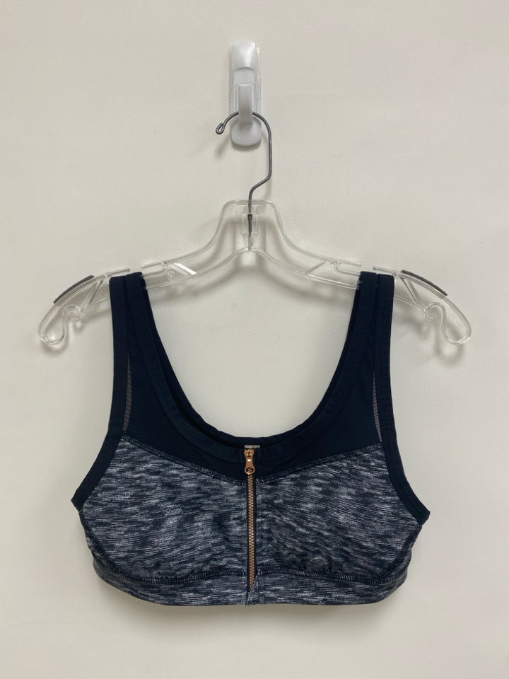 Lululemon Size 8 Black Streaked Athletic  Bra