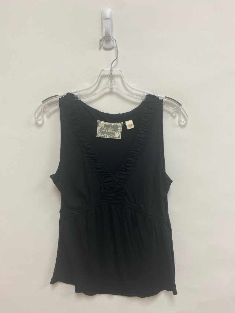 Deletta Size M Black Tank Ladies Top