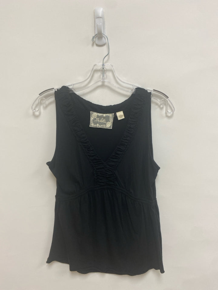 Deletta Size M Black Tank Ladies Top