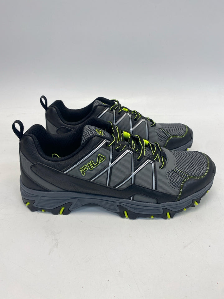 NWOT Fila Size 9 Gray Lime Green Lace-Up Men&