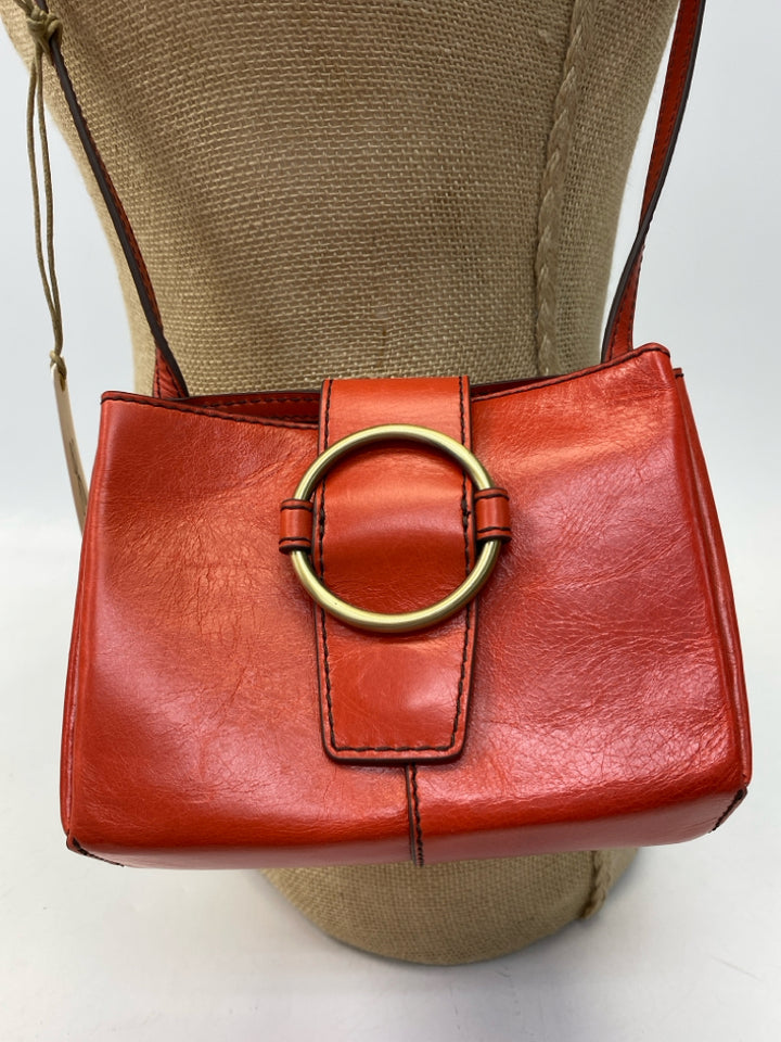 NWT Hobo  Size Coral Gold Accent(s) Leather Crossbody